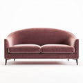 Canapé en velours rose 180 x 80 x 75cm pour salon moderne